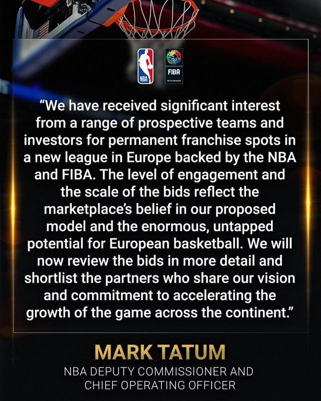 开云网站-NBA副总裁:NBA与FIBA探索在欧洲建立新联赛取得了重要进展